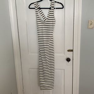 Zara Nautical Striped Midi Dress